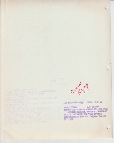 EFÍMERA: FOTOS - NASA/APOLO 1968, EQUIPO DE PANEL Y TRIPULACIÓN, EXPLORACIÓN ESPACIAL - Imagen 9 de 13