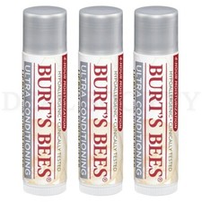 Burt's Bees Lip Balm, Moisturizing Lip Care for All Day Hydration Lot of 3
