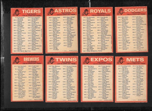 1973 OPC O PEE CHEE BASEBALL CARD ERROR VARIATION 529-660 & CHECKLIST SEE LIST - Picture 331 of 357