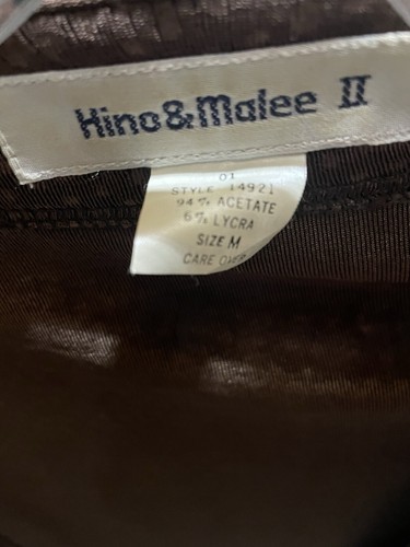 HINO & MALEE Size L Black Stretch Crepe Long Sleeve Tunic Top Relaxed RefGBB152 - Picture 7 of 7