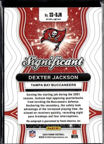 2024 PRIZM SIGNIFICANT SIGNATURES SILVER SS-DJN DEXTER JACKSON - Picture 2 of 2