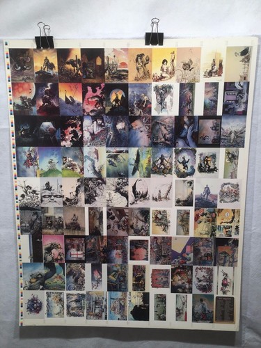 Art Suydam Fantasy Art Trading Cards UNCUT 90 CARD SHEET Poster Size FPG 1995 - Bild 1 von 6