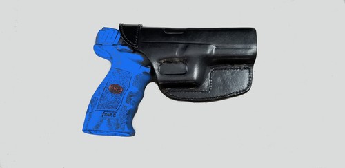 Armadillo Inc. Left Hand Black Leather IWB Belt Holster for SAR 9 ARM6BL-SAR - Picture 2 of 2