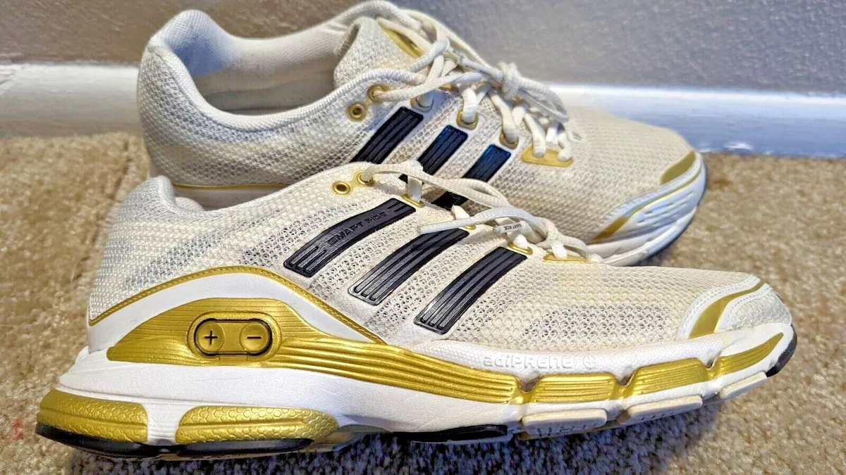 Danmark depositum opdagelse Adidas 1 Smart Ride Running Shoes, Men's US 10.5, White & Gold. Ships worldwide! | eBay Danmark depositum opdagelse Adidas 1 Smart Ride Running Shoes, Men's US 10.5, White & Gold. Ships worldwide! | eBay