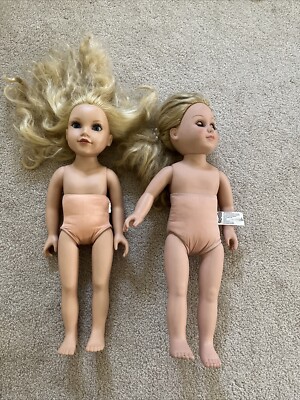 18  Geoffrey LLC & My Life As Two Dolls Plus 26 Pcs Of Clothes Accessories