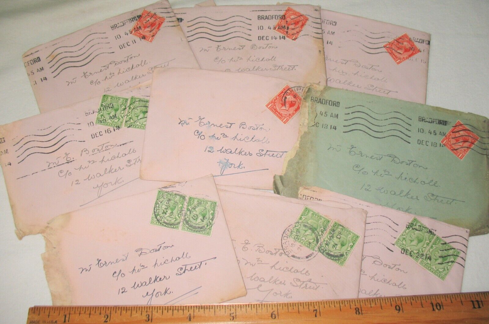 WWI World War 1 girl's sweetheart letter insecurities of him being away 1/bid