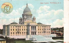 Postcard 1911 State Capitol, Providence, R.I. VTG, C.E. Wheelock & Co., VPC01.