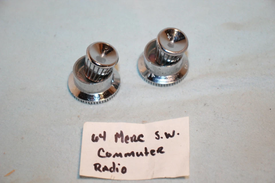 64 Mercury Commuter station wagon radio knobs am Ford country sedan Galaxie - Image 4 of 4