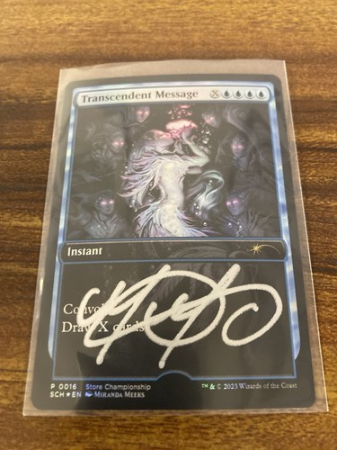 MTG✨Signed TRANSCENDENT MESSAGE Artist Proof FOIL✨SCH Promo 2023 MINT Meeks Art - Picture 6 of 9