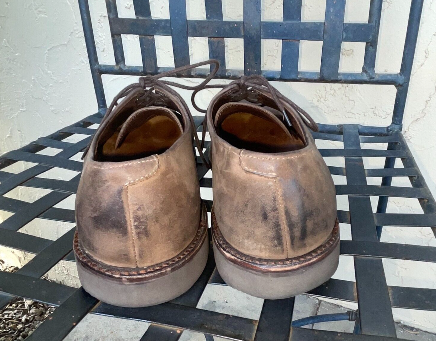 SAOLA Allen Edmonds "Yale" Brown Suede Nubucks Vibram Sole Derby Shoes USA Size 10 AA