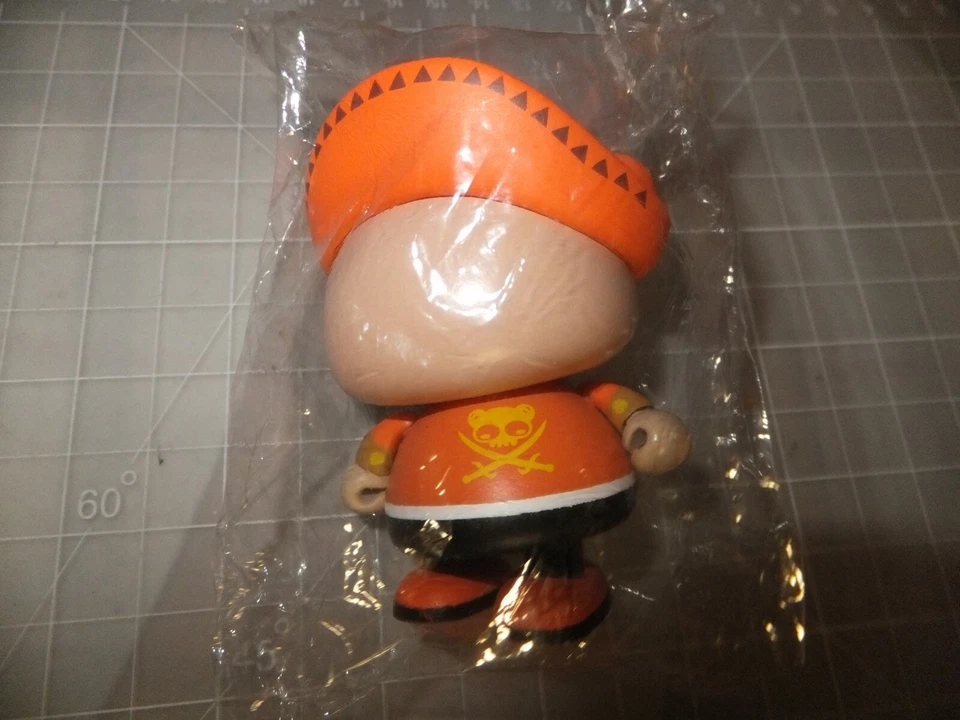 SAM The Pirate Orange Designer Urban Vinyl Red Magic Figure Kidrobot Rare - Image 2 of 3