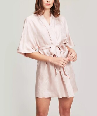 liberty silk dressing gown Liberty Women's Tropical Shawl Silk-Satin Robe