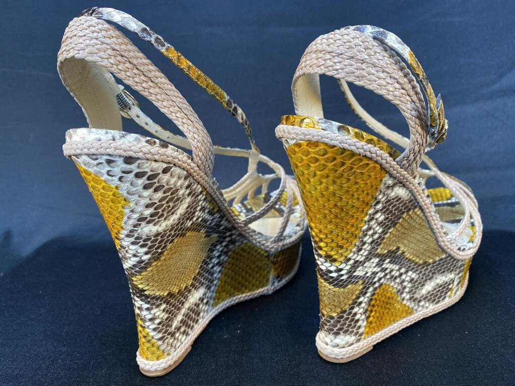 "Alexandre Birman" Pumps, Genuine Python Snake, H… - image 7