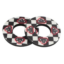 SE Racing CHECKERBOARD old school BMX bicycle foam grip donuts BLACK/WHITE