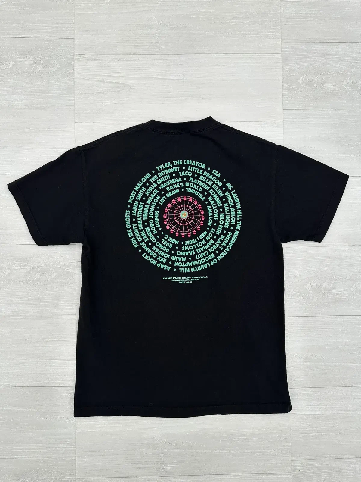 Golf Wang Black Camp Floggnaw Butterfly Festival Tee Large