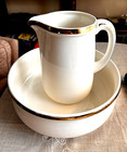 'WEHLEN' WASHSTAND BOWL AND PITCHER SET- COLDITZ A.G. PORCELAIN #1052- GERMANY