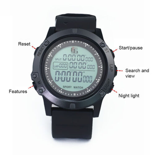 Soccer Stop Watch Timer Water Resistant Night Light Countdown Stopwatch Sports - Picture 2 of 9