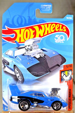 2018 Hot Wheels #116 Muscle Mania 5/10 DODGE CHARGER DAYTONA Mopar Blue w/5 Spok