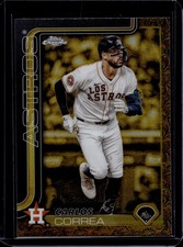 2025 Topps Chrome Gilded Collection #33 Carlos Correa 20/99