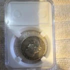 1957 Franklin Half Dollar 50C Circulated Uncertified in Protective Case