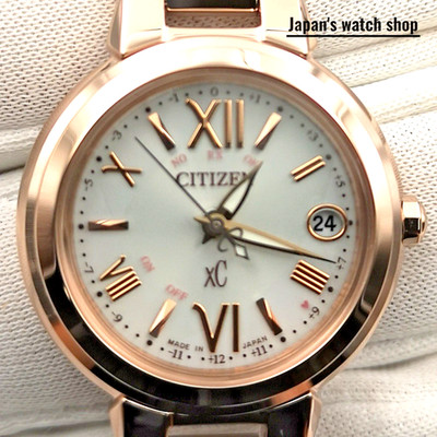 CITIZEN xC Eco-Drive ES9435-51A White Solor Radio Women's Watch New in Box