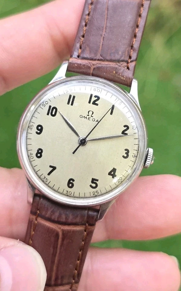 Reloj Omega Calatrava 1944 Ref 2324 Cal 30 SC T2 Hombre Jumbo 35mm Acero Inoxidable  Foto 2 de 4