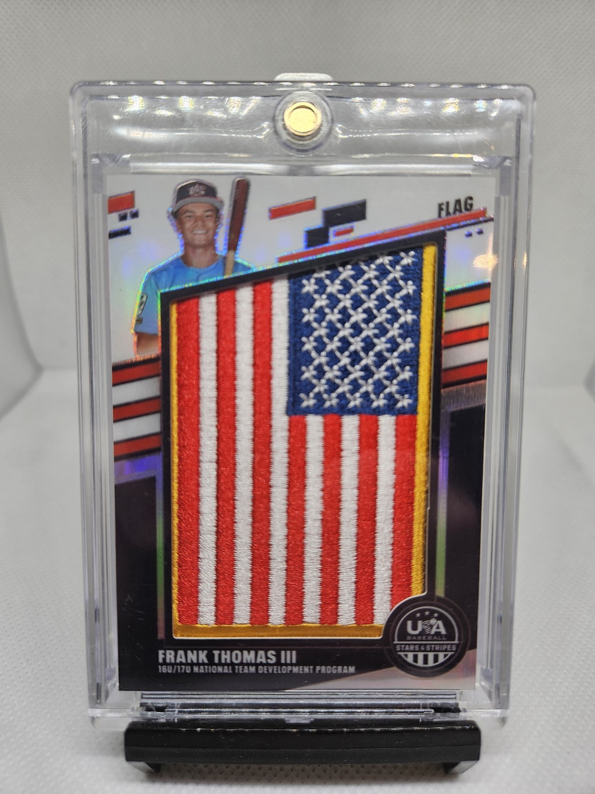 2026 Panini USA Stars & Stripes FRANK THOMAS III Flag 1/1 #JUM-FT GAME USED