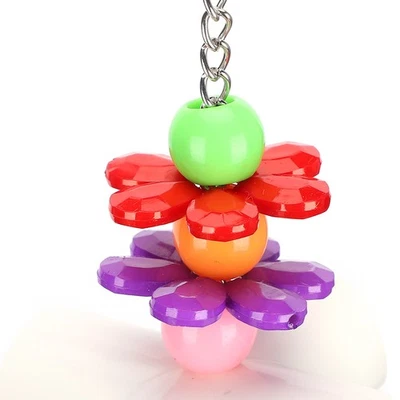 MARKENLOS Nette Papageien Toy Bird Play Bite Hängende Glocke Vogel Käfig Dekoration S AL