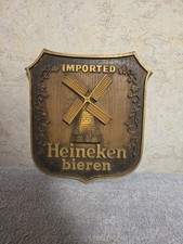 Vintage Heineken "Bieren" Sign With Windmill Motif