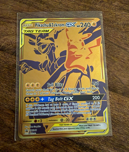 Pokemon TCG Pikachu & Zekrom GX SM248 Promo TAG TEAM GX Holo English 240 HP