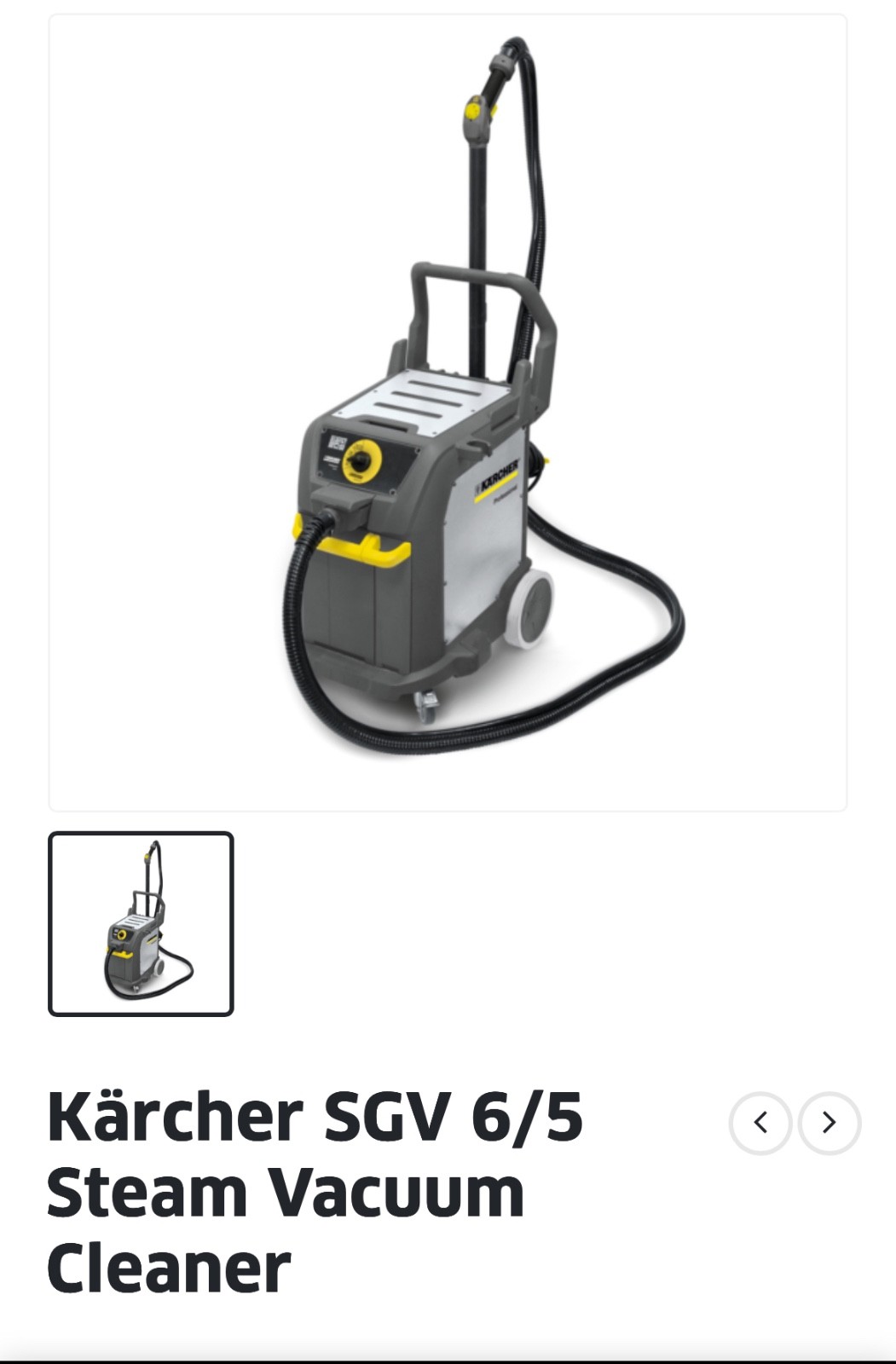 Karcher steam cleaning wheeled machine