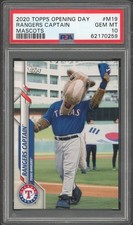 2020 Topps Opening Day Rangers Captain Mascots #M19 PSA 10 (259)