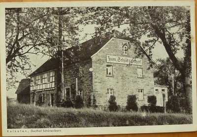 Postcard lime kiln inn Schönenborn approx. 1940 Lindlar Overath Bensberg Kürten