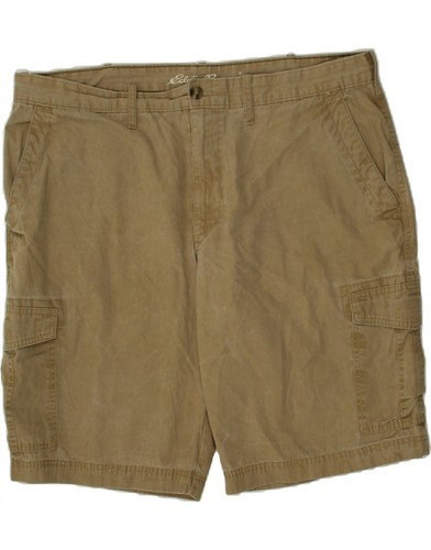 EDDIE BAUER Herren Cargo Shorts W42 2XL beige Baumwolle CJ19