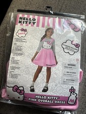 Hello Kitty Różowa sukienka kombinezon z opaską na głowę Kostium dziecięcy M (8-10) Halloween