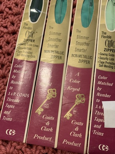 ❤️Vintage Zippers 1960’s to 1970’s All brand new in original packaging Lot Of 10 - Picture 9 of 10