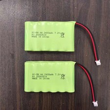 2PCS 7.2V NIMH 2400mah Battery for Cuddeback PW-003  PW-3600 Solar Power Panels