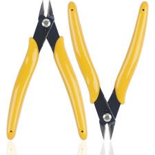 Micro Wire Cutters 5 Inches Flush Cut Pliers Diagonal Side Cut Nippers Zip Tie