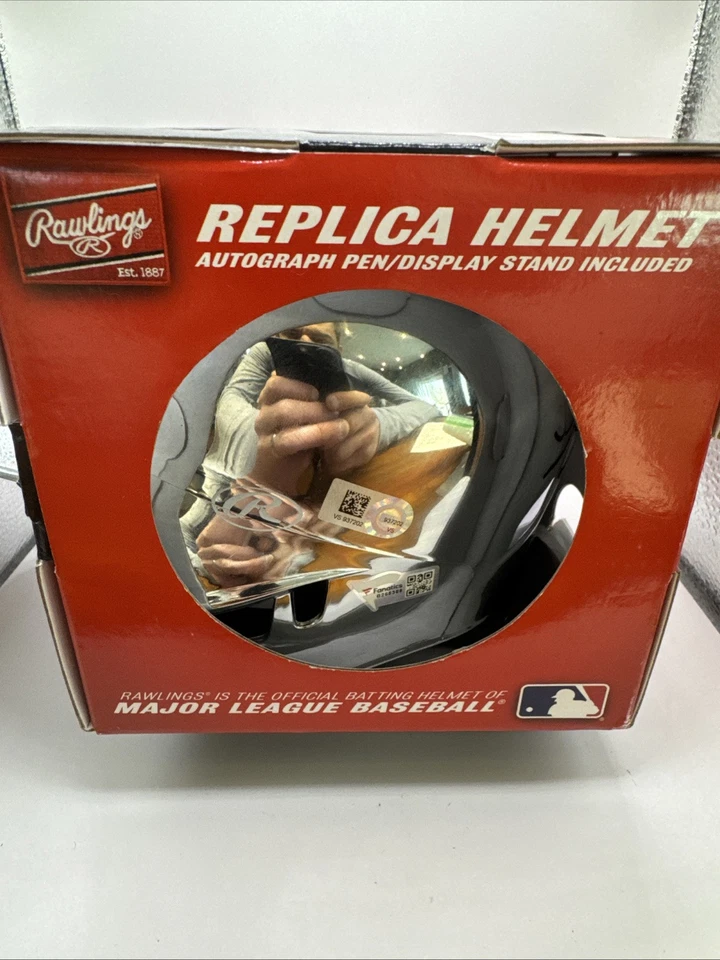 J.T. Realmuto Phillies Signed Chrome Rawlings Mini Batting Helmet - Image 3 of 4