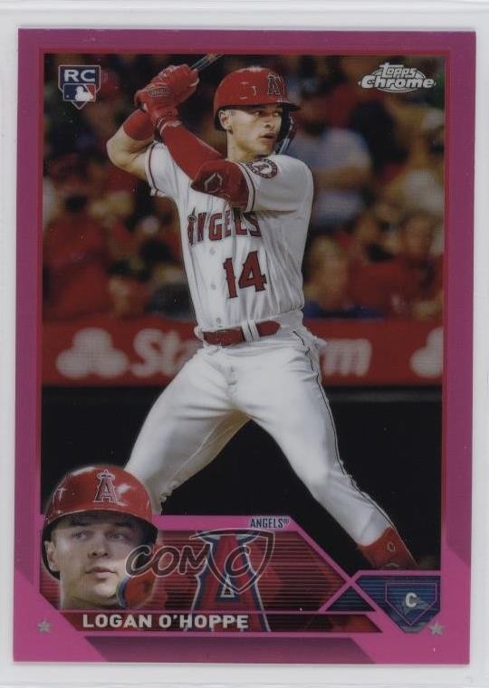 2023 Topps Chrome Pink Refractor Logan O'Hoppe #188 Rookie RC 1k9t