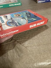 Mattel Intellivision Sub Hunt Video Game - Complete w/ Overlays Tested Working