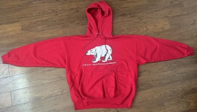 Retro Churchill Northern Studies Centre Arctic Education Canada Red Hoodie 2XL
