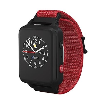 ANIO 5 Kinder Smartwatch Rot   GPS Tracker, Telefon & SOS Funktion, Schulmodus