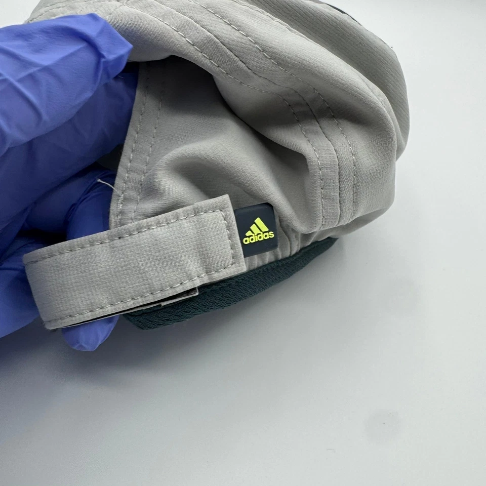 Adidas Adizero ClimaCool Gorra Gris Negro Ligero Correr Ajustable Foto 3 de 4