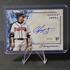 2025 Topps Museum Collection Chipper Jones Showpieces Autograph 22/25 SA-CJ