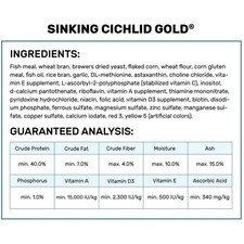 Cichlid Gold Pellets, 2.2lb - High Protein Formula