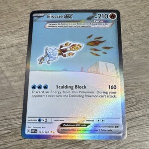 eiscue ex pokemon card value Amazon.com: Pokemon - Eiscue ex 210/197 - Obsidian Flames - Ultra Rare main image 0