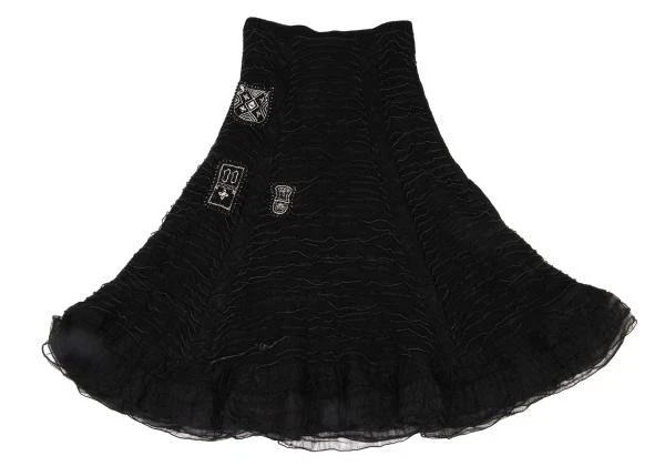 Falda con volantes diseño parche HaaT ISSEY MIYAKE talla 2 (K-148049) Foto 2 de 4