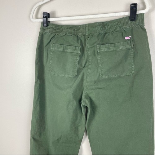 Vineyard Vines Joggers Girls 16 Green Cargo Pockets Preppy Elastic Hem Pants - Picture 6 of 7