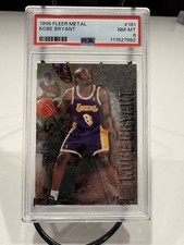 1996-97 Fleer Metal Kobe Bryant #181 (RC) PSA 8 NM-MT Rookie Card Lakers HOF. rookie card picture